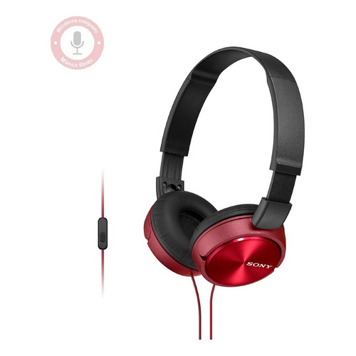 Audífonos Sony ZX Series MDR-ZX310AP Red