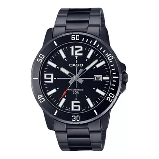 Reloj Casio Mtp-vd01b Black Acero Hombre 50m Wr Sports
