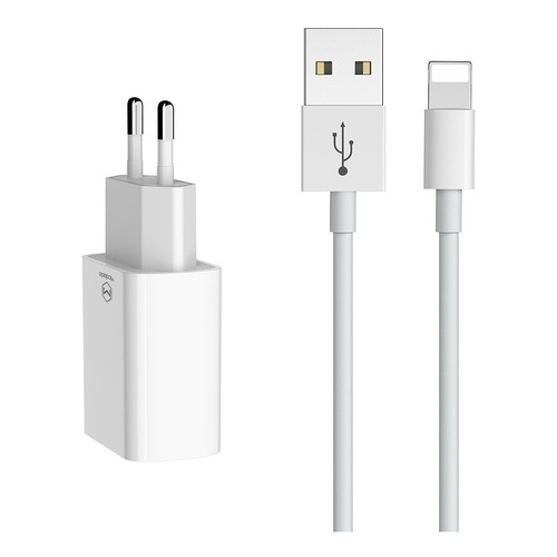 Cargador iPhone Ficha 2 Usb + Cable Lightning Garantido