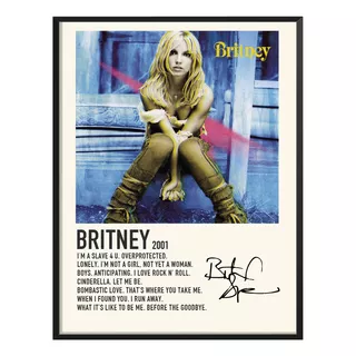 Cuadro Britney Spears Album Music Tracklist Exitos Britney