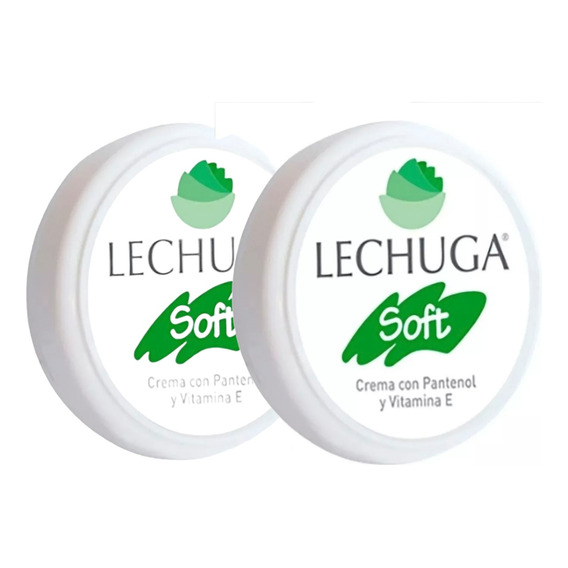 Pack X2 Crema Lechuga Soft Con Pantenol Para La Piel 