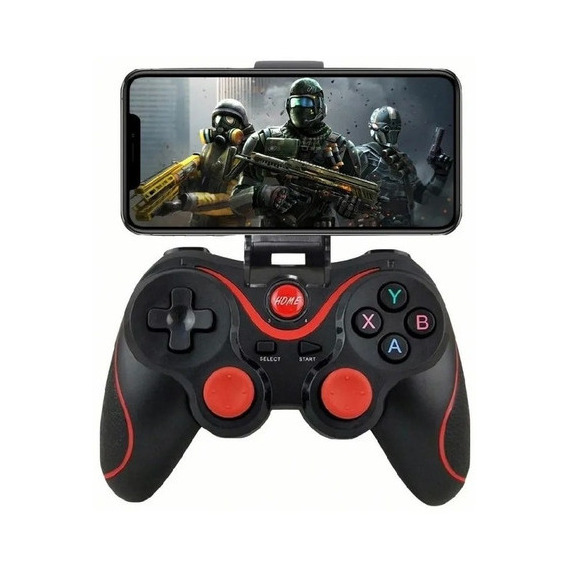 Control Inalámbrico Bluetooth Joystick Y Gamepad Android Ios Color Negro
