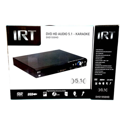 Reproductor Dvd Hd Player Karaoke Irt Audio 5.1 Usb Hdmi 