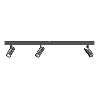 Plafon 6 Luces Led Nacho+eye Cromo Base Rectangular 20376 Rd