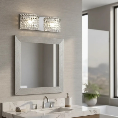 Aplique Lampara De Pared Patagonia Luces Led 2x6.8w Caireles Cromado