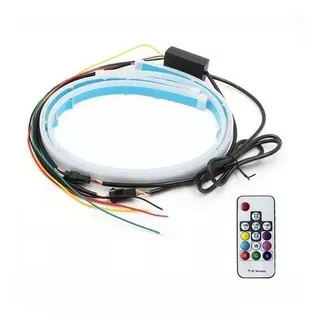 Tiras Led Flexibles Rgb A Control Remoto De 60cms Para Focos