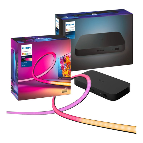 Philips Hue Play Gradient Lightstrip Para 65¨ + Hue Sync Box