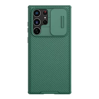 Funda Nillkin Camshield Pro Camshield Pro Dark Green Con Diseño Lisa Para Samsung Galaxy S22 Ultra Por 1 Unidad