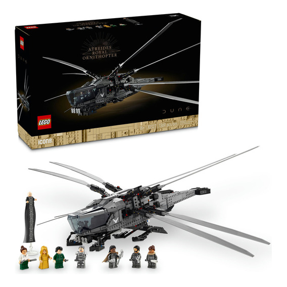 LEGO® Icons Duna: Atreides Royal Ornithopter set de construcción coleccionable para adultos, con minifiguras de Paul Atreides y el Barón Harkonnen 10327