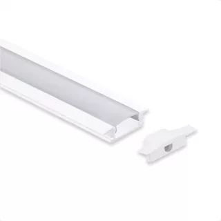 Kit 10 Perfil De Alumínio Slim Fita Led 2 Metros Embutir