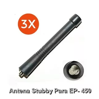 Pack 3 Unidades Antenas Stubby Vhf Ep-350/450, Envio Gratis!