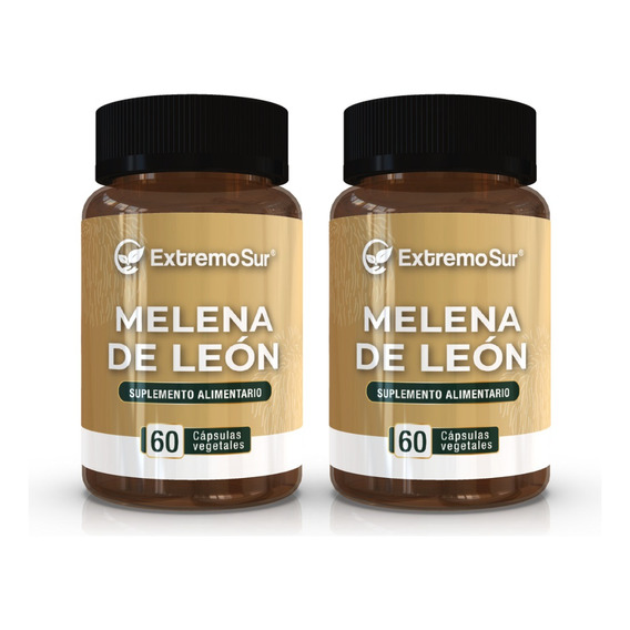 Pack Melena De Leon 500mg 2 Frascos X 60 Caps