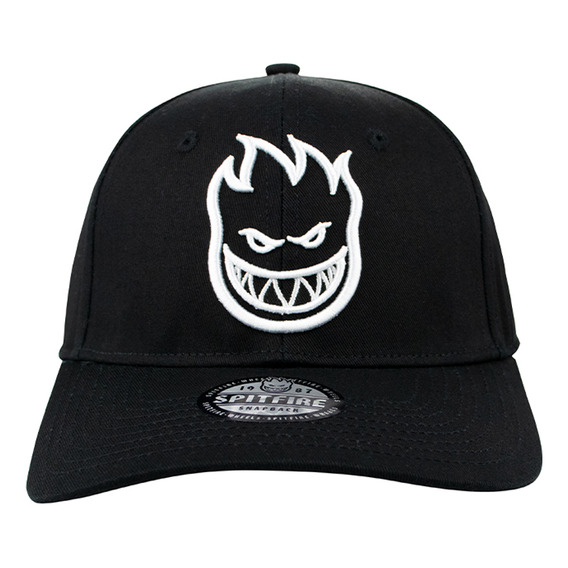 Gorro Spitfire Snapback Curvo Big Head Negro