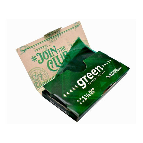 Papel Para Armar Sativa Club Celulosa Color Verde