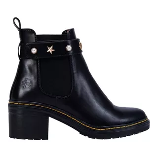 Botas Para Mujer Belinda Peregrin Con Tacón Negras De Moda