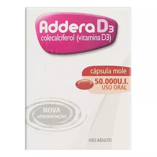 Vitamina D Addera D3 50.000ui 8 Cápsulas Moles