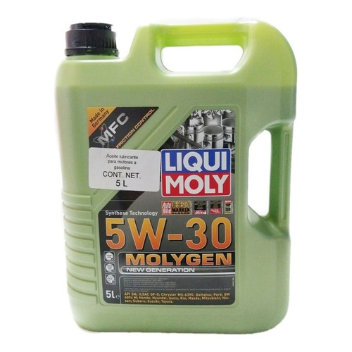 Molygen 5w30 5l Aceite Sintetico Antifriccionante Tungsteno