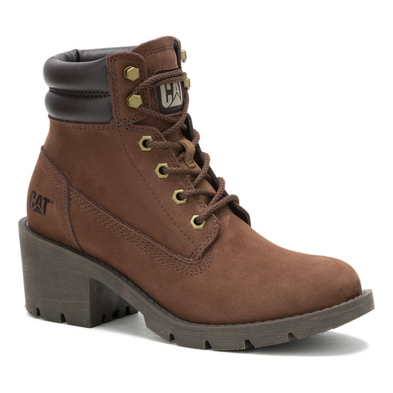 Botin Cuero Mujer Rewrite Café Cat