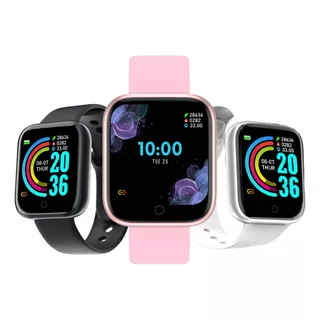 Smartwatch Smart Bracelet 1 1.3  Con Red Móvil Caja De  Plástico  Rosa, Malla  Rosa De  Silicona Silicona