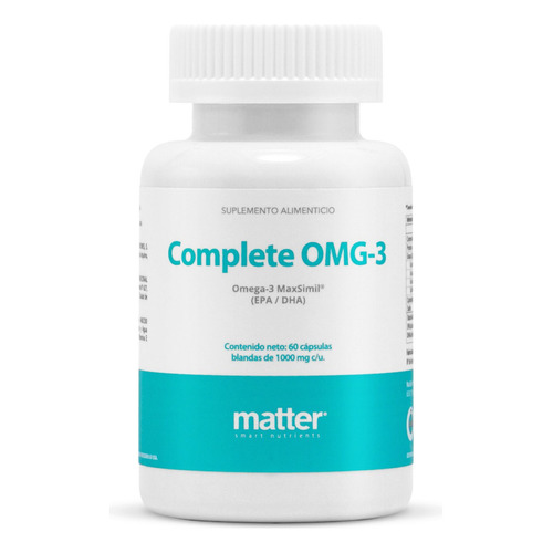 Omega 3 Maxsimil 60 Capsulas Complete Omg-3 Matter Smart Nutrients