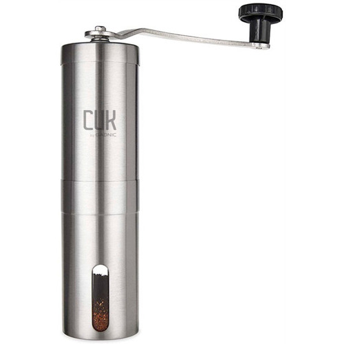 Molinillo De Cafe Manual Triturador Acero Inox Gadnic Color Gris