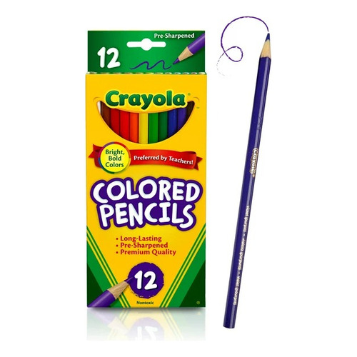 Crayola Lápices Juego De Colores 12 Pzas Escuela