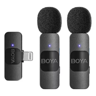 Micrófono Inalámbrico Profesional Dual Boya By-v2 Para iPhone