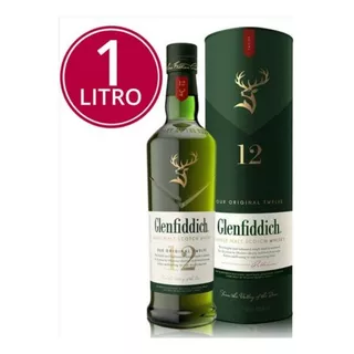 Whisky Glenfiddich 12 Anos Single Malt 1 Litro - Original!!!