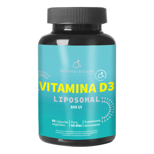Vitamina D3 Liposomal 800 Ui 60 Caps. Ortomolecul. Agronewen Sabor Sin Sabor