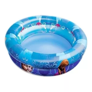 Piscina Inflável Redonda Etitoys Frozen De 65cm X 17cm 37l Multicolor