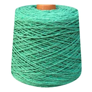 Barbante Colorido Número 6 Fios Para Crochê 1 Kg Prial Cor Verde Bandeira