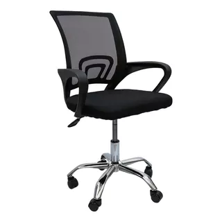 Silla Escritorio Ejecutiva Ergonómica Reclinable Oficina Pc Color Negro Material Del Tapizado Malla