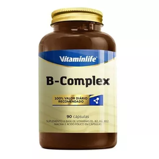 Vitaminas B Complex - B1, B2, B3, B6, B9, B12 - Vitamin Life Sabor Sem Sabor