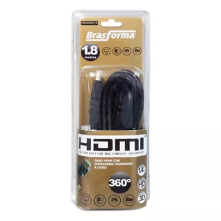 Cabo Hdmi 360° - 1.4v 1.8m Hdmi00418