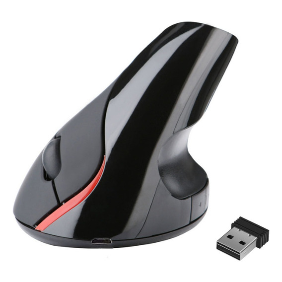 Ratón Vertical Ergonómico Recargable Mouse Óptico 5 Botones