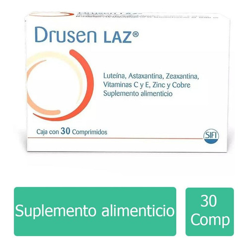 Drusen Laz Suplemento Alimenticio Caja Con 30 Comprimidos Sabor N/a