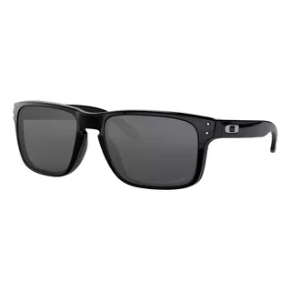 Anteojos De Sol Oakley Holbrook Standard Con Marco De O Matter Color Polished Black, Lente Black De Plutonite Prizm, Varilla Polished Black De O Matter - Oo9102