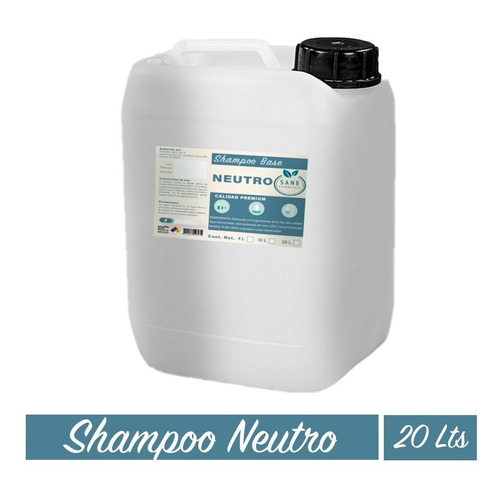  Shampoo Neutro Base Transparente 20 Lt Sin Esencia Sin Aroma