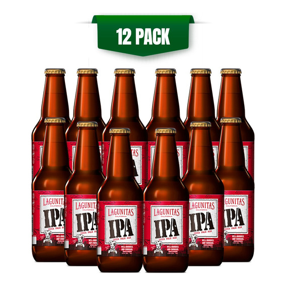 Cerveza Lagunitas Ipa 12 Botellas De 355ml