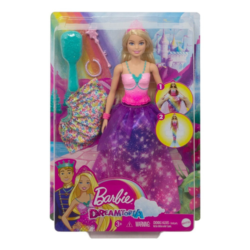 Barbie Dreamtopia Princesa Sirena 2 En 1
