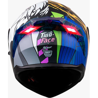 Dc Casco Zero Two Face Morado Cert. Dot