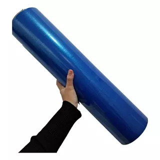 Bobina Filme Stretch 500x025 3kgs Azul Para Paletização