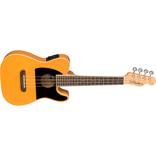 Fender Ukelele Fullerton Tele® , Butterscotch Blonde Color Amarillo
