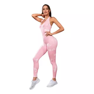 Macacão Longo Legging Academia Empina Bumbum S/ Costura Fit