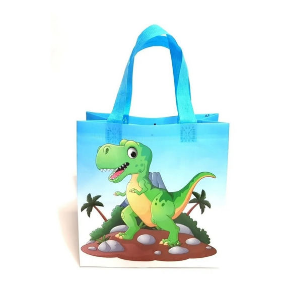 12 Bolsas Dulceros Dinosaurios Bolos Fiesta Infantil Cumple 