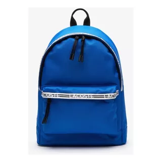 Lacoste Mochila De Hombre Neocroc Con Tirantes Con Logo Color Azul Diseño De La Tela Liso