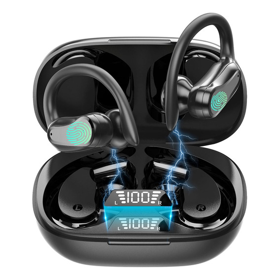 Auriculares Inalámbricos Bluetooth Deportivos Con Gancho 75h