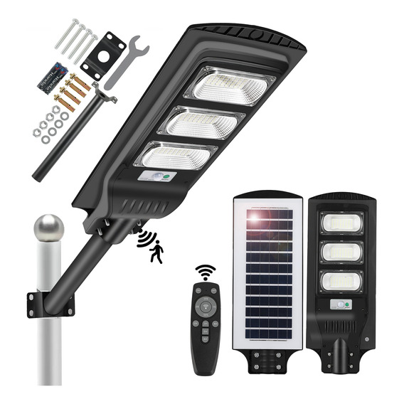 Lampara Led Solar Exterior 500w Luminaria Suburbana