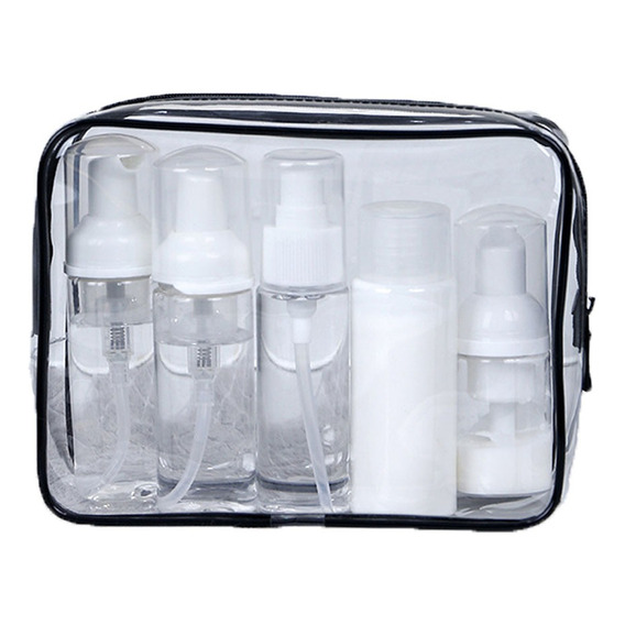 Kit De 4 Neceser Cosmetiquera, Transparente De Viaje