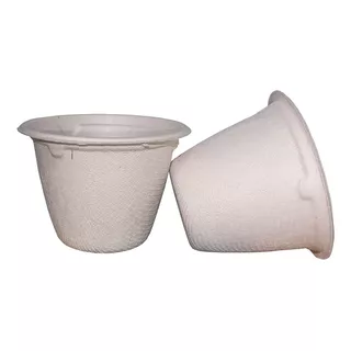 50 Copas / Vasos Souffle 4 Oz. Biodegradable Bagazo De Trigo